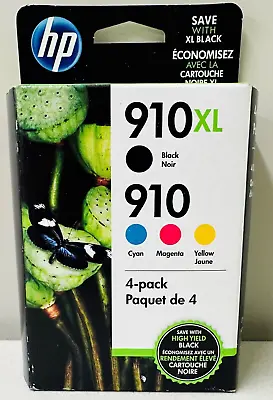 New Genuine HP 910XL 910 Black Color Ink Cartridges OfficeJet Pro 8020 8025 • $64.99
