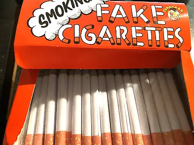 4x Fake Cigarettes Smoking Effects Lit Theatrical Stage Prop Novelty Joke Trick • £3.25