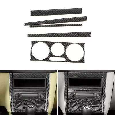 5x Carbon Interior Car Air Conditioner Radio Panel Trim Stiker For VW Golf 4 Mk4 • $18.99