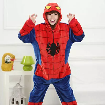 Adult/Kids Spider-Man Costume Kigurumi Unisex Onesie11 Cosplay Animal Pajamas UK • £25.19