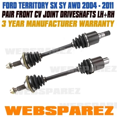 $179.99 • Buy LEFT + RIGHT CV Joint Drive Shaft Front 2004+ Fits For Ford Territory SX SY AWD