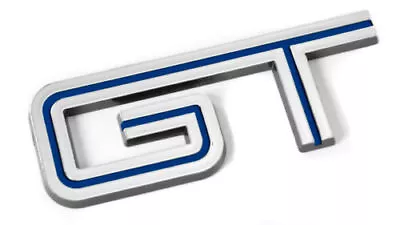 2005-2010 Mustang GT Chrome & BLUE Fender Trunk Lid Emblem • $14.95