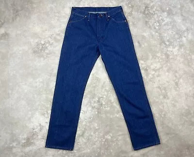 VTG 60's 70's Wrangler Denim Jeans No Fault 910 32 Blue Bell Era Scovill Zip • $75