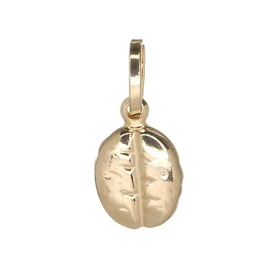 9ct YELLOW GOLD COFFEE BEAN CHARM JEWELLERY PENDANT 14mm New 375 • £32.70