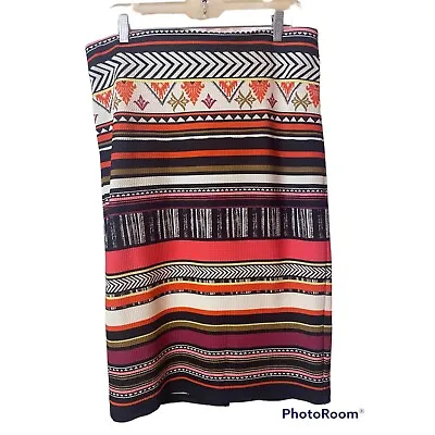 ECI New York Aztec Southwestern Midi Skirt Large • $15