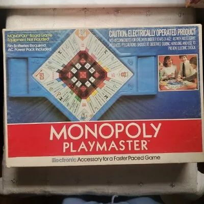 Monopoly Playmaster Electronic Game Vintage 1982 W/ Original Rule Book - Tested • $15