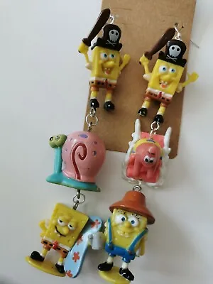 Spongebob Square Pants And Patrick Star Figure Earrings • £6.50