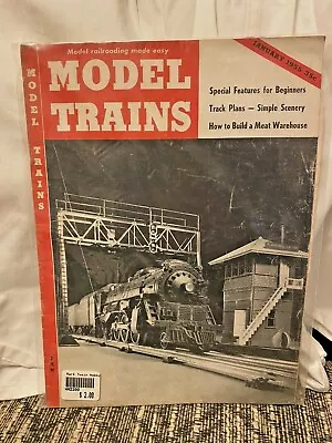 1955 Model TRAINS Magazine Model RAILROADS Made Easy January Track Plans  • $7.39