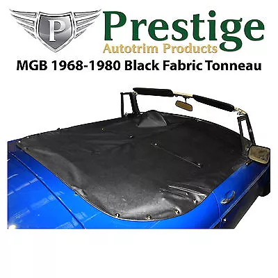 MGB Tonneau Cover Black Fabric Canvas Without Headrest Pockets 1968-1980 • $327