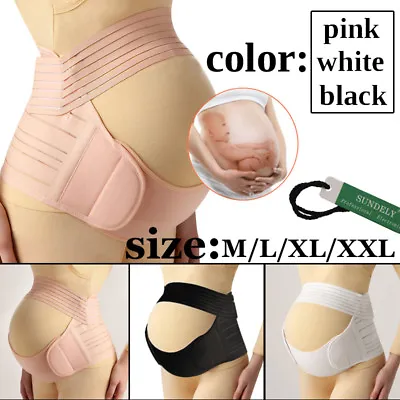 Maternity Pregnancy Belt Lumbar Back Support Waist Band Belly Bump Brace UK • £9.02