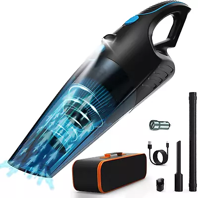Handheld Vacuum Cordless Car Vacuum 10000Pa Powerful Suction Rechargeable Cleane • $48.99