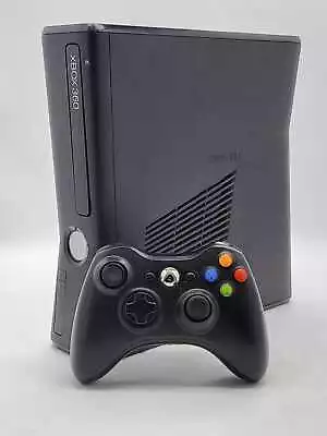 Microsoft Xbox 360 S Video Game Console Black With Controller And Cables • $99