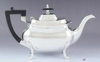 1923 Classic English Sterling Silver Teapot By Walker & Hall • £1156.58