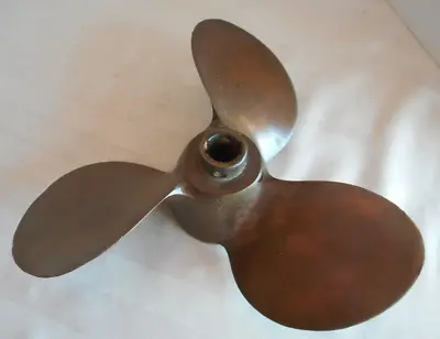 Brass Solid Three Blade Boat Propeller 12P Shaft 3  Diameter 3/4  • $35