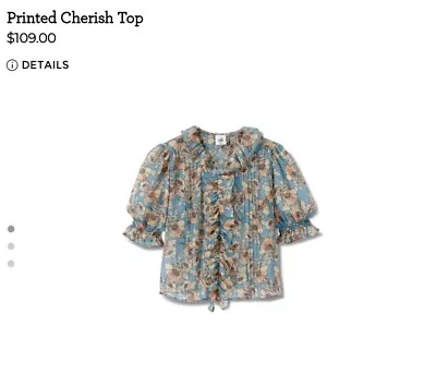 CAbi Printed Cherish Top #6507 - NWT Size M • $98