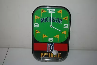 1994 ANHEUSER-BUCSH MICHELOB 19th HOLE GOLF CLOCK  PGA TOUR - AS IS • $40.95