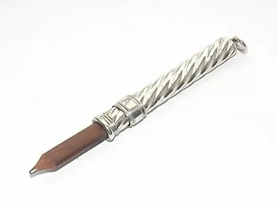 RARE ANTIQUE VICTORIAN SAMPSON MORDAN SOLID SILVER PROPELLING PENCIL C1880 • $145.24