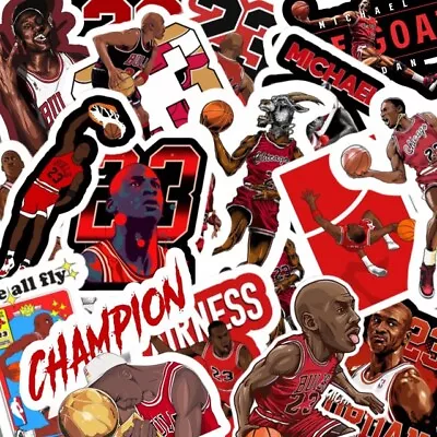 Brand New Michael Jordan Chicago Bulls Waterproof Stickers 40 Piece • $11.99