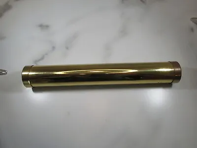 Vintage Kaleidoscope BRASS Gold Tone Tube Kaleidoscope 8 3/4 Inches • $16.27