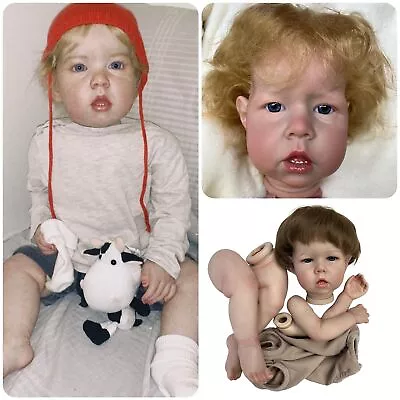 20 Inch Liam Reborn Doll Kits Handmade Soft Vinyl Kit Reborn With Rooted Hair • $78.63