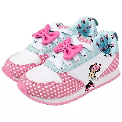 Minnie Mouse Big Pink Bow Girl's Runner Shoes Multi-Color • $39.98