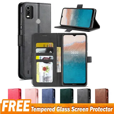 For Nokia C21 Plus G21 Wallet Leather Case Flip Card Protective Magnetic Cover • £6.23