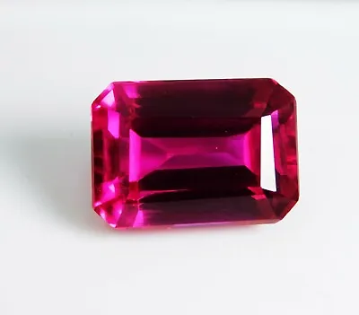 5.50 Cts Natural Emerald Cut AAA+++ Mozambique Pink Ruby Loose Gemstone ! • $22.95