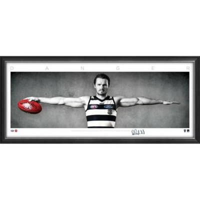 $164.99 • Buy Patrick Dangerfield Geelong Cats Signed Framed Poster Selwood Afl Memorabilia