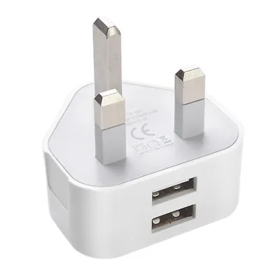 3Pins Plug USB Adaptor Wall Charger Travel Charging Cable For Phone Samsung .S5 • $6.39