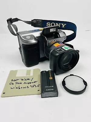 Sony Mavica MVC-FD91 0.8MP Digital Camera -UNTESTED- W/Battery Lens Cover • $16.58