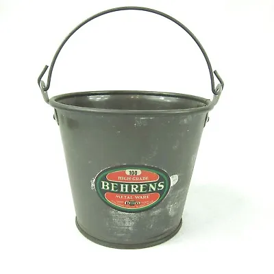 Antique Behrens Milk Bucket Pail Winona Minn Primitive 100 High Grade Metalware • $49.99