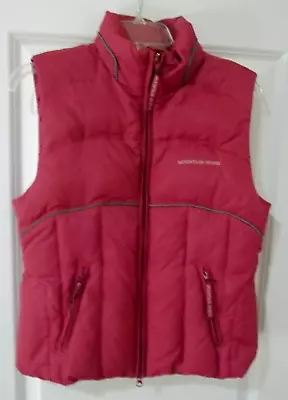 Mountain Horse Down Puffer Quilted Womens Vest LARA Piping Zip Pockets Sz Small • $45