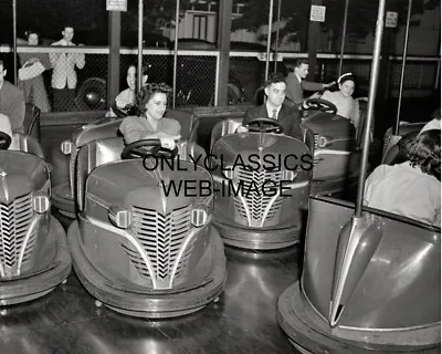 1942 Southington Connecticut Dodge Em Bumper Cars Amusement Park 8x10 Photo FAIR • $14.41