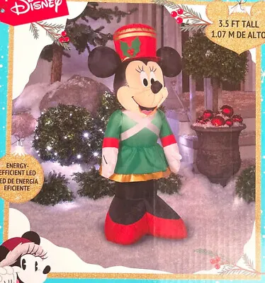 Disney Minnie Mouse Christmas Yard Decor Inflatable  3.5’ Foot Tall NEW • $49.50