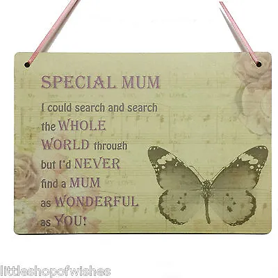 Gifts For Mum Grandma Auntie Grandma Plaque Special Nanna Butterfly Sign • £7.99