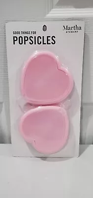 Martha Stewart Pink Heart Popsicle Ice Pop Molds Set Of 2 • $5.99