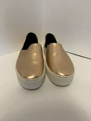 Rebecca Minkoff Women's Nana 6 Rose Gold Platform Slip-On Sneakers Shoes • $22.99