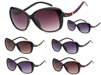 $10.95 • Buy VG Eyewear Womens Vintage Retro Butterfly Curved Temple Sunglasses + Soft Pouch