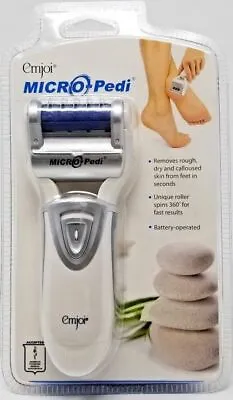 Emjoi Micro Pedi Callus Remover Foot File With Extra Coarse Roller (White) • $18.95