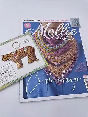 Mollie Makes Create Change Issue #103 With Included Tiger Keyring Kit • $16.95
