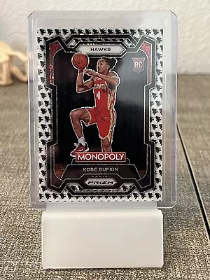 Kobe Bufkin 2023-24 Prizm Monopoly RC Rookie SP Running Mr. Monopoly PRIZM Card • $1