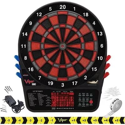 800 Regulation Size Electronic Dartboard Featuring 57 Game Options For Up To ... • $106.63