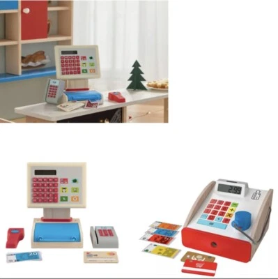 £33.99 • Buy Wooden Cash Register Cashier Role Play  Checkout Money Till - Please Choose One