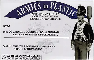 Armies In Plastic War Of 1812 Battle Of New Orleans French 6-pdr Land Mortar • $11.95