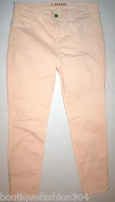 New J Brand Jeans Sherbert Pastel Slim Skinny 30 Mid Rise Womens Orange Crop  • $37.80