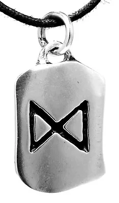 Rune Dagaz Chains Pendant 925 Sterling Silver Letter D Dagaz Daeg Light 157 • $35.12