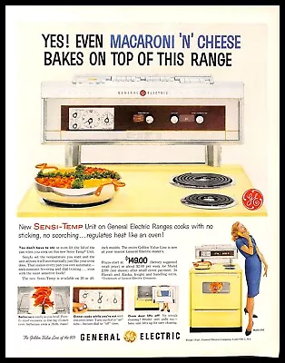 1960 Sensi-Temp General Electric Ranges Vintage PRINT AD Kitchen Appliance • $8.99