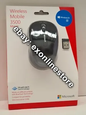 $16.95 • Buy GMF-00104 - Microsoft Wireless Mobile Mouse 3500 - Black