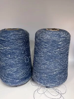 Nice Lot 2 Spool Cone Peru LACE Baby Alpaca Yarn W/ Linen 1lb 11oz 780gr 2009 • $24