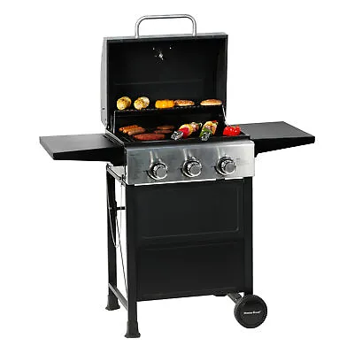 3 Burner Gas Grill  BBQ Garden Patio Stainless Steel Outdoor Cooking Barbecue • $189.99